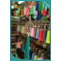 Top Art Metal Cross Tassel Keychain