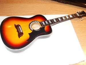 Miniature Guitar Acoustic Elvis