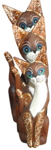 Cat set of 3 Animal Statue