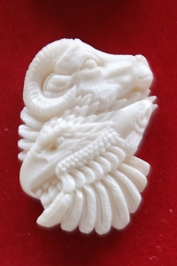 Best Model Bali Spirit Bone Carved Pendant Model