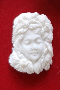 Best Model Bali Spirit Bone Carved Pendant Model