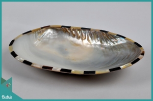 Bali Seashell Plate Decorative Handcraft