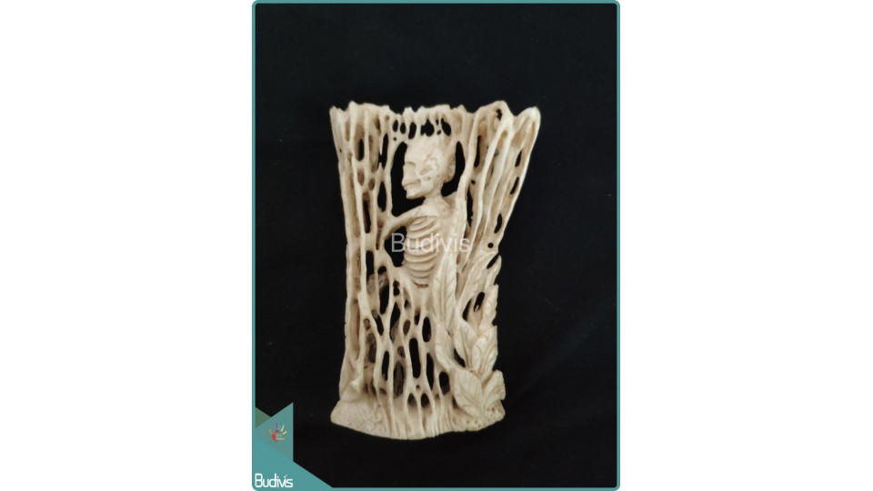 A Skeleton Bone Carving Ornament