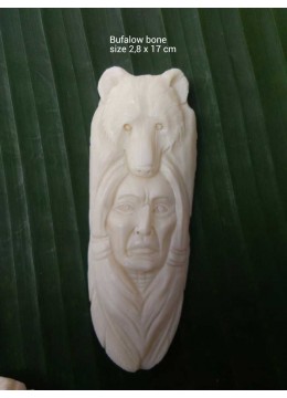 wholesale Affordable Bali Ox Bone Carved Carved Pendant Spirit Model, Costume Jewellery
