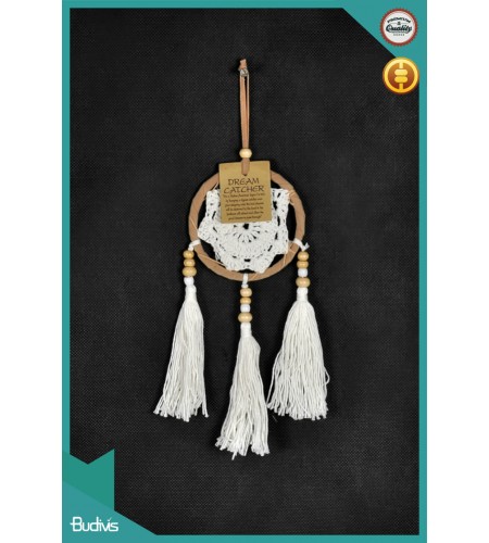 Affordable Rattan Hanging Dreamcatcher Crocheted
