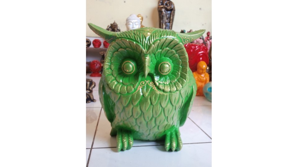 Bali Manufactured Resin Owl Figurines Artificial Resin Buffalo Skull Head Wall Decoration, Resin Figurine Custom Handhande, Statue Collectible Figurines Resin