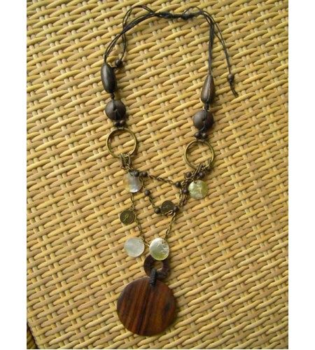 Bali Nature Wood Necklace