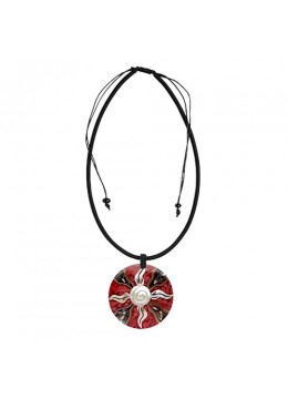 wholesale Bali Resin Pendant Shell With Cord Sliding Necklace Hot Seller, Necklaces