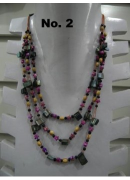 wholesale Beaded Glasse Necklace Multi, Costume Jewellery