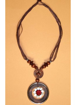wholesale Beaded Wood Necklace, Costume Jewellery