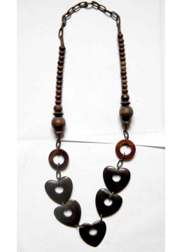 wholesale Beautiful Wood Beads Necklace, Costume Jewellery