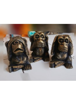 wholesale Best Seller Resin Mongkey Set 3 Artificial Resin Buffalo Skull Head Wall Decoration, Resin Figurine Custom Handhande, Statue Collectible Figurines Resin, Home Decoration