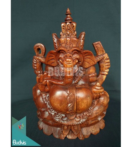 Best Seller Wood Carved Top Ganesha From Indonesia