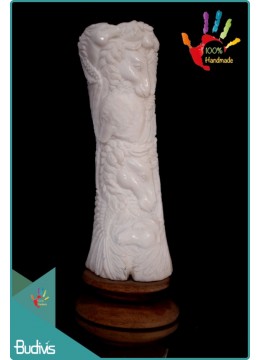 wholesale Best Selling Horse Hand Carved Bone Scenery Ornament Manufactured, Home Decoration