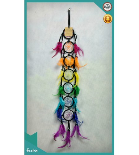 Best Selling Rattan Multi Colour Hanging Dreamcatcher Crocheted