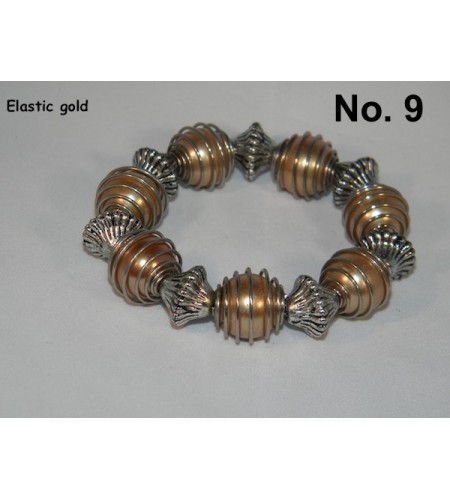 Bracelet bead Elastic - Brown