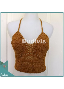 wholesale Brown Knitting Bikini, Handicraft