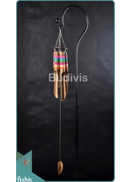 wholesale Colourfull Bamboo Wind Chimes, Garden Decoration