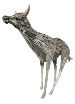 wholesale Cow Decor Recycled Driftwood, Home Decoration