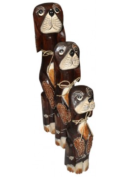 wholesale Dog set of 3 Animal Statue, Costume Jewellery
