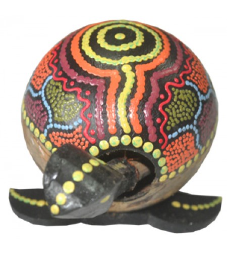 Dot Painted Coconut Turtle