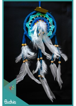 wholesale Dream Catcher, Dreamcatcher, Dreamcatchers Multi Colour With Feather On The Center, Handicraft