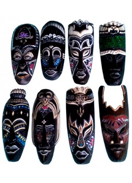 wholesale Ethnic Mask Glass Wall Hanging, Home Decoration