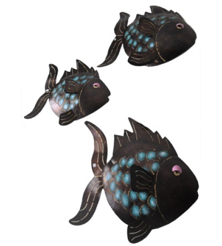 Fish set of 3 Iron Arts