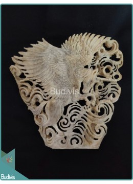wholesale Flying Pegasus Scenery Bone Carving Ornament, Home Decoration