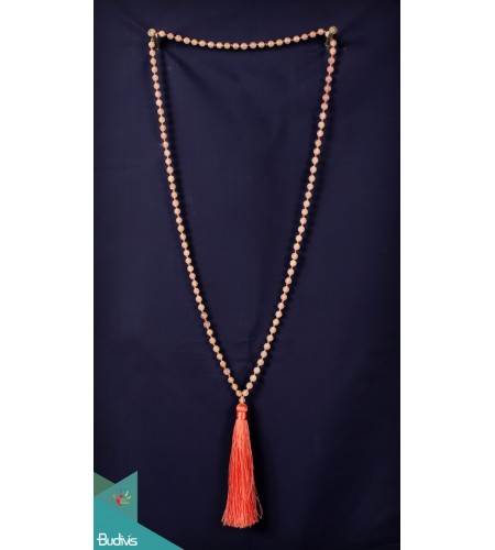 Gemstones Mala 108 Long Hand Knotted Necklace