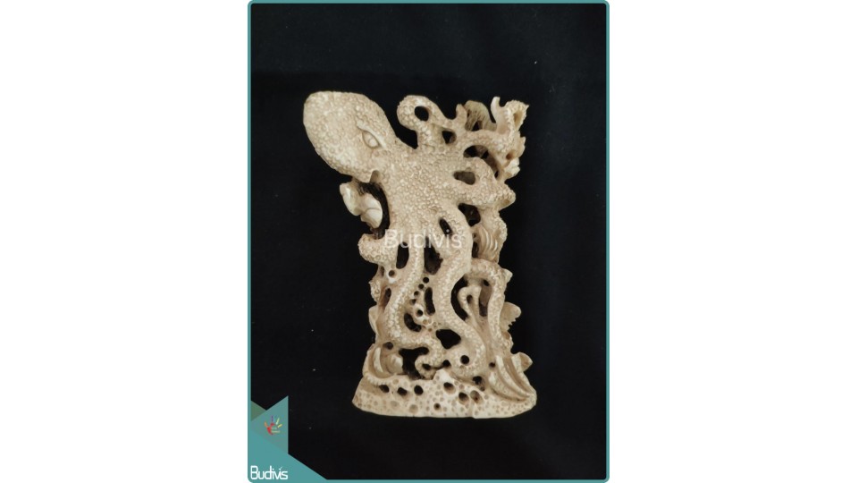 Giant Octopus Bone Carving Ornament