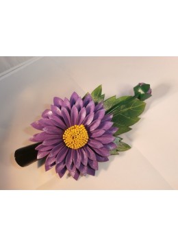 wholesale Hair Clip Leather Flower, Costume Jewellery