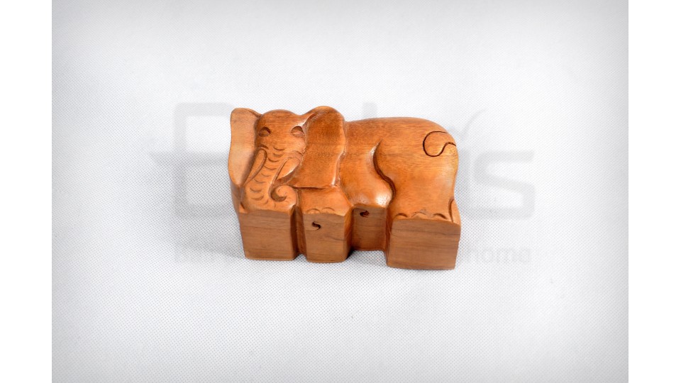 Handcraft Wooden Elephant Jewelry Box