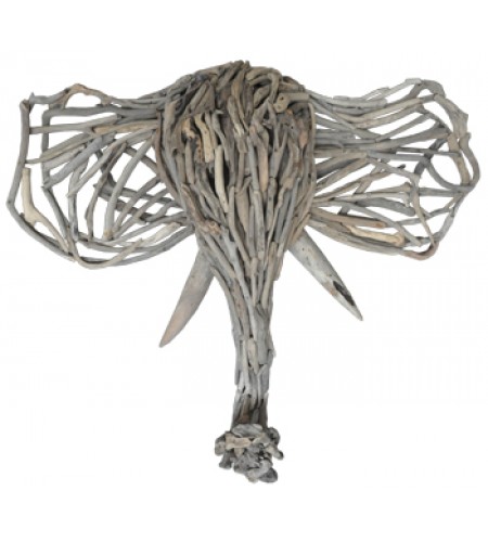 Head Gajah Recycled Driftwood