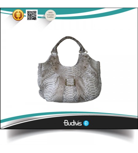 In Handmade High Quality Genuine Exotic Python Skin Handbag