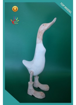 wholesale Interior White Washed Wood Duck, Wooden Duck, Bamboo Duck, Bamboo Root Duck,, Home Decoration
