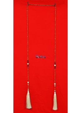 wholesale Long Beaded Crystal Lariat Tassel Necklaces, Costume Jewellery