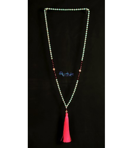 Long Beaded Tassel Necklaces