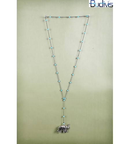 Long Beads Tassel Necklace Elelpant