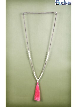 wholesale Long Crystal Pearl Tassel Necklace, Costume Jewellery