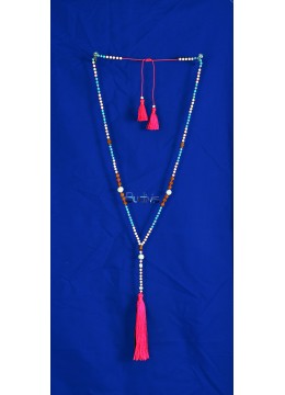 wholesale Long Crystal Tassel Necklaces Pearl Rudraksha, Costume Jewellery