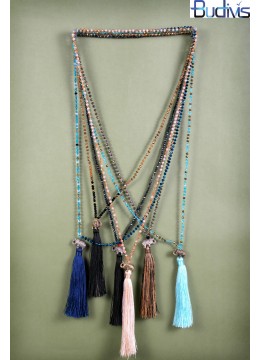 wholesale Long Mix Crystal Tassel Necklace Elephant, Costume Jewellery