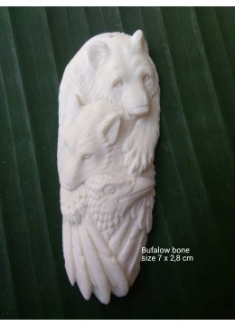 wholesale Low Price Bali Ox Bone Carved Pendant In Handmade, Costume Jewellery