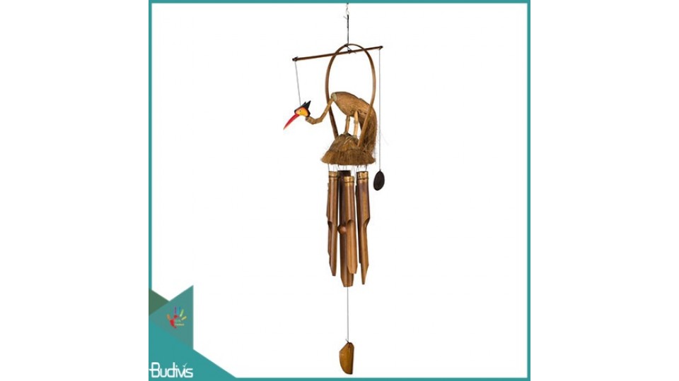 Manufactured Outdoor Hanging Bird Bamboo Wind Chimes