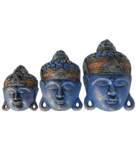 Mask set of 3 Buddha
