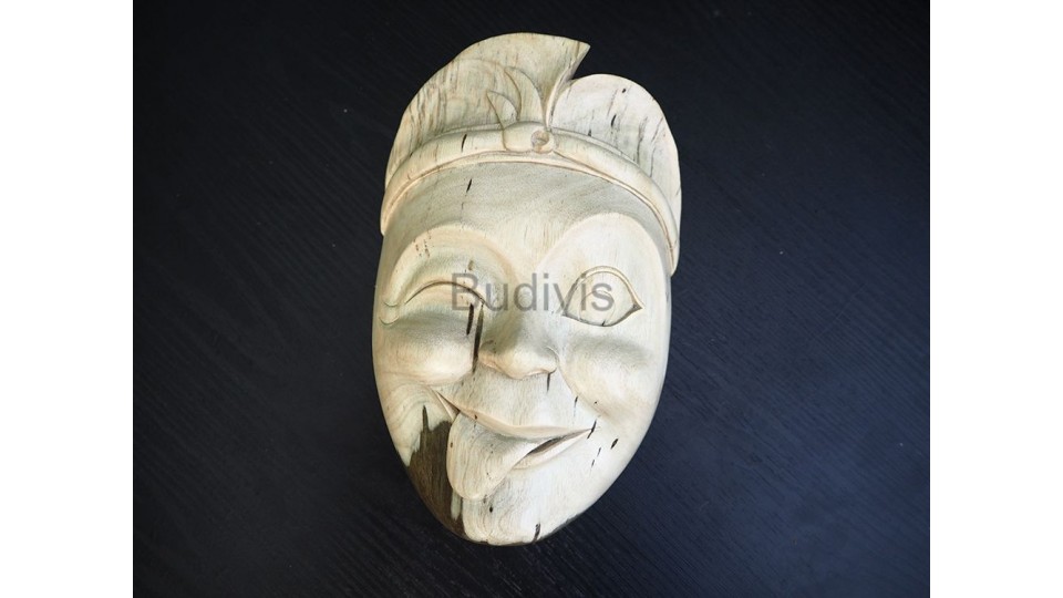Mocking Face Balinese Style Wooden Mask Decoration