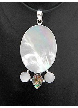 wholesale Mop Sea Shell Pendant With Sterling Silver Pendant 925 From Artisans, Costume Jewellery