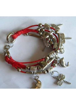 wholesale Multi-Cord Charm Bracelet, Costume Jewellery