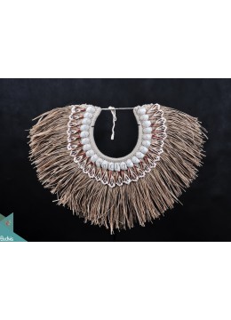wholesale Natural Reed Primitive Shell Decoration Tribal Necklace Standing Interior, Home Decoration