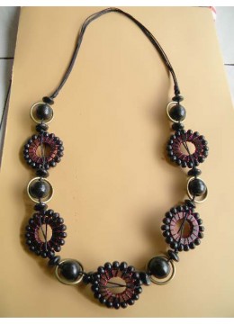 wholesale Natural Wood Beads Necklace, Costume Jewellery